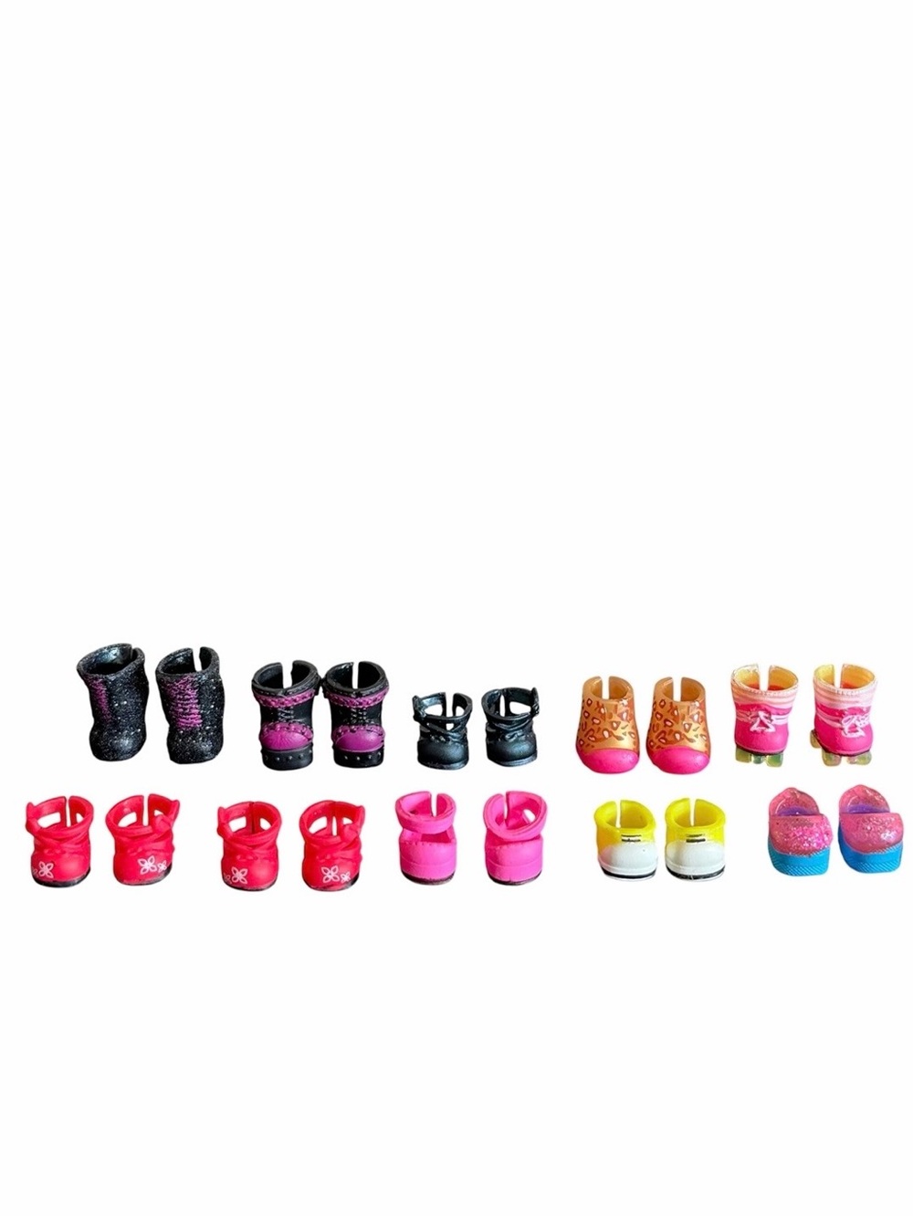 Lol Surprise Doll 10 Pairs of Shoes Boots Rollerskates Multicolor MGA